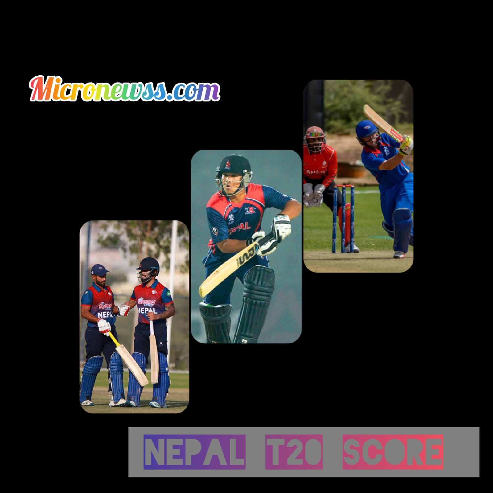 pic : Nepal made the record of scoring the most runs in international T20 cricket.